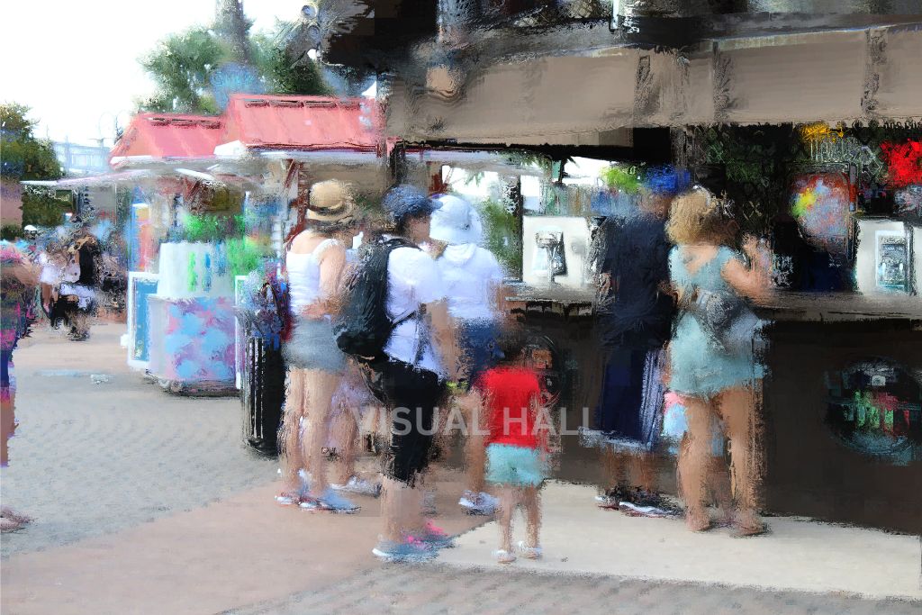 Buying Food At Funfair Buying Food At Funfair