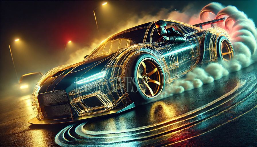 Epic Digital Art Car Drifts Epic Digital Art Car Drifts