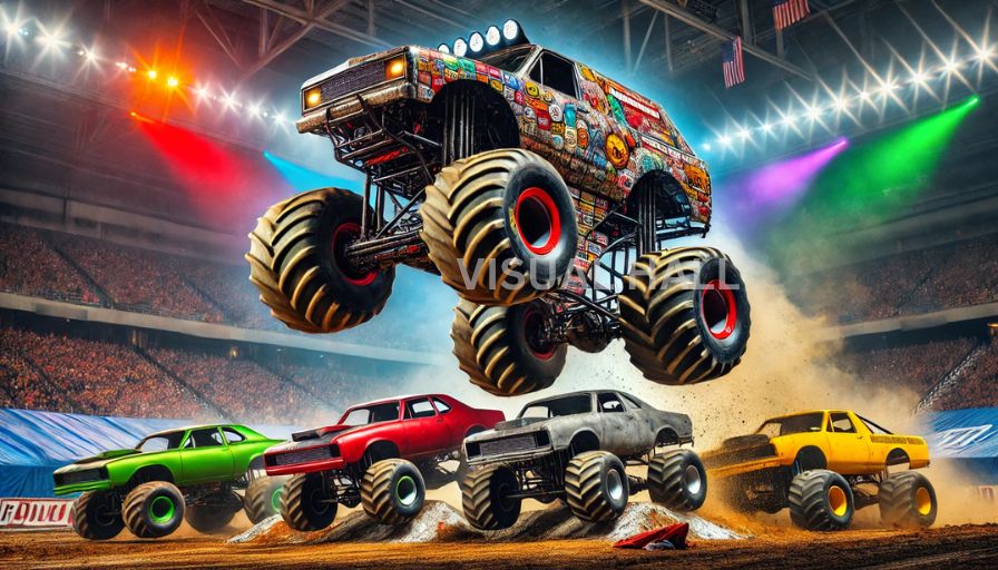 Monster Trucks Jumping Monster Trucks Jumping
