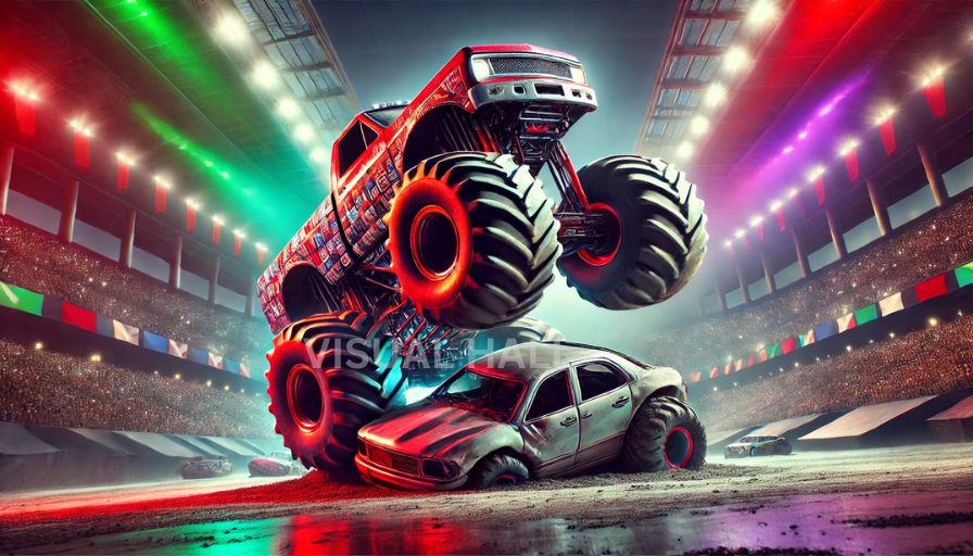 Red Monster Truck Red Monster Truck