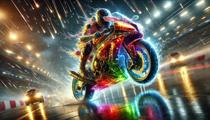 Motorcycle Digital Art Design Motorcycle Digital Art Design: Breathtaking 3D artwork of sports motorbike