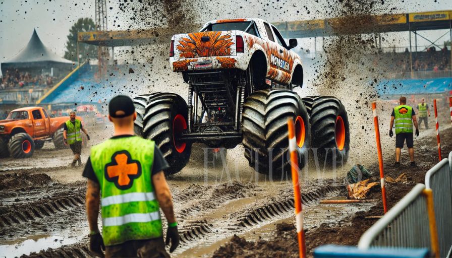 Four-wheel muddy escapade Four-wheel muddy escapade